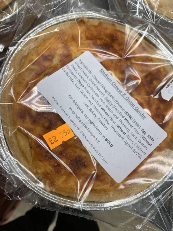 Walkers Medium Cheese & Onion Quiche